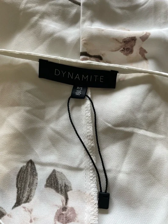 Dynamite Wrap Style Orchid Floral Maxi Dress Belted Long Split Flutter Sleeve - Picture 8 of 8